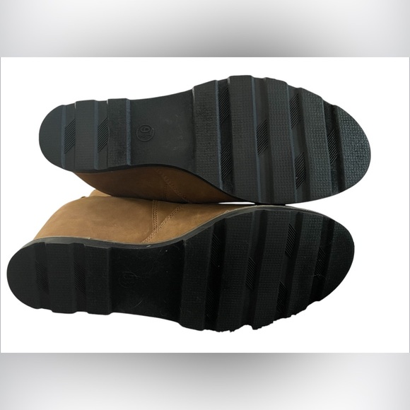 Universal Thread Women's Amalia Style Cognac Brown Wedge Fashion Boots Size 9.5M - Picture 5 of 8